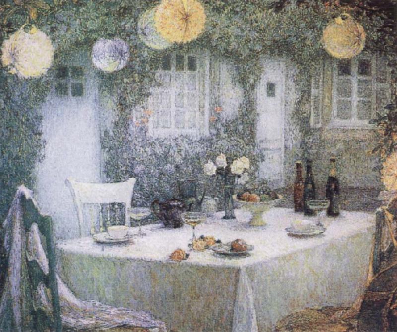 Table beneath Lanterns, Le Sidaner Henri
